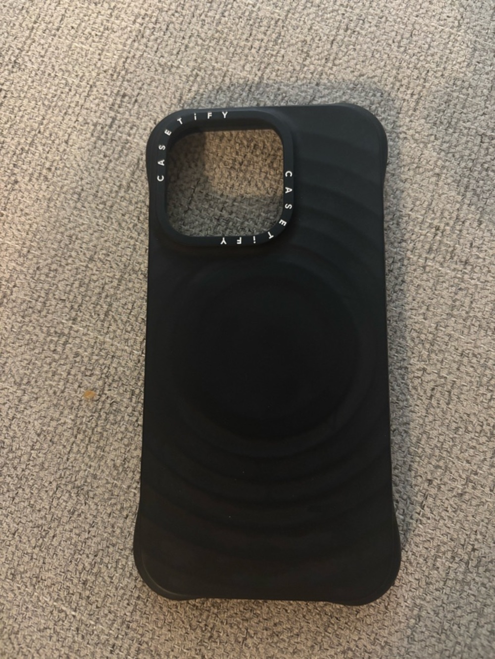 Casetify Black Textured Wave MagSafe Phone Case